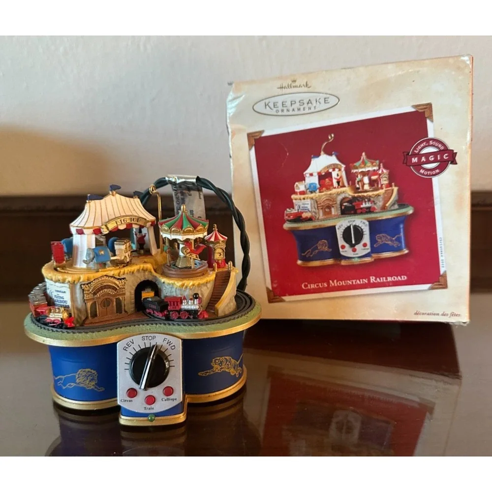 2002‎ Hallmark Keepsake Ornament Circus Mountain Railroad Magic